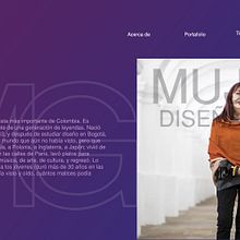 Entorno web (Artista digital Marta Granados). Un proyecto de Diseño y Diseño Web de Andres Cardozo - 05.06.2021