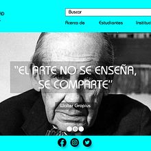Página web (Universidad Bauhaus). Un proyecto de Diseño y Diseño Web de Andres Cardozo - 05.06.2021