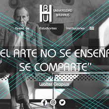Página web (Universidad Bauhaus). Un proyecto de Diseño y Diseño Web de Andres Cardozo - 05.06.2021