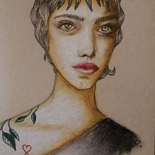 Meu projeto do curso: Ilustração com pastel e lápis de cor Ein Projekt aus dem Bereich Traditionelle Illustration, Bildende Künste, Bleistiftzeichnung, Zeichnung, Porträtzeichnung, Realistische Zeichnung und Artistische Zeichnung von Margherita Lasaponara - 05.06.2021