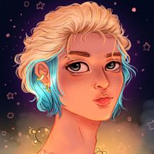 Meu projeto do curso: Iluminação e cor para retratos digitais no Photoshop - Starry Jungkook!. Projekt z dziedziny Trad, c, jna ilustracja, Ilustracja c, frowa, Malarstwo c i frowe użytkownika Ari Ferreira - 17.03.2021