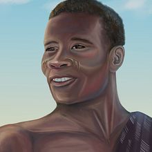'Warrior' - Character Design. Een project van Traditionele illustratie van Emma Gillespie - 06.06.2021