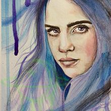 My project in Expressive Watercolor Portraits course. Un projet de Illustration traditionnelle, Beaux Arts, Peinture, Aquarelle , et Dessin de portrait de Dj Moon - 05.06.2020