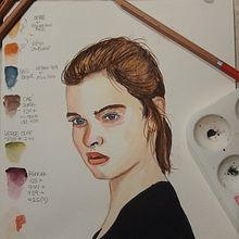 Mi proyecto del curso Retrato en Acuarela a partir de una fotografía. Traditional illustration project by Isabel Aguilar Muñiz - 06.01.2021