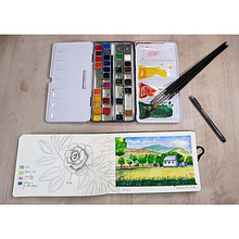 Mon projet du cours : Carnet de voyage à l’aquarelle. Un progetto di Illustrazione tradizionale, Pittura ad acquerello, Illustrazione architettonica e Sketchbook di Karen Rutter - 06.06.2021