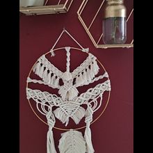 My project in Introduction to Macrame Tapestry course. Projekt z dziedziny Projektowanie dodatków, Craft,  Tkactwo i Makrama użytkownika teresamelio649 - 06.06.2021