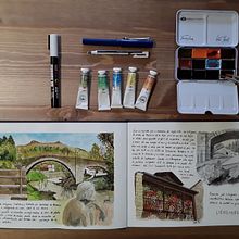 Mi Proyecto del curso: Cuaderno de viaje en acuarela. Watercolor Painting, and Sketchbook project by Juan Carlos Yunta García - 06.06.2021