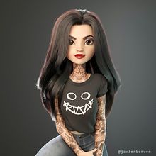 Tattoo. Un proyecto de 3D y Diseño de personajes 3D de Javier Benver - 04.06.2021