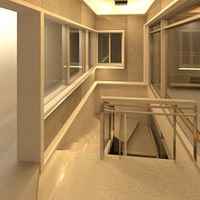 Interiorismo para un área de escalera. Design, Interior Architecture & Interior Decoration project by Nathalie Castillo Nuñez - 06.07.2021