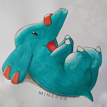 Phanpy. Traditional illustration, and Artistic Drawing project by Laura Inga - 06.07.2021