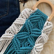 Mi Proyecto del curso: Diseño y elaboración de bolsos en macramé. Projekt z dziedziny Design, Projektowanie dodatków, Craft,  Sz, cie,  Tkactwo i Makrama użytkownika Michiko Watanabe - 29.05.2021