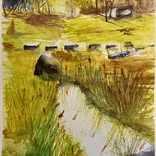 My project in Natural Landscapes in Watercolor course . Seni Rupa, Lukisan, Dan Lukisan Cat Air proyek oleh Jean-Marc Hemelsoet - 06.07.2021