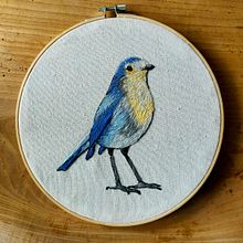 Mi Proyecto del curso: Pintar con hilo: técnicas de ilustración textil. Traditional illustration, and Embroider project by Cindy Arias - 06.08.2021