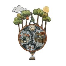 Mein Kursprojekt: Illustrierte Geschichten: von der Idee zum Papier . Projekt z dziedziny Trad, c, jna ilustracja,  Sztuki piękne,  Malarstwo, R, sunek ołówkiem,  R, sunek, Malowanie akwarelą, Ilustracje dla dzieci i Narracja użytkownika Miriam - 08.06.2021