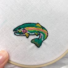 Trouser Trout. Embroider project by Rachel - 12.22.2019