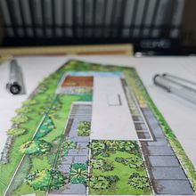 Planta baixa humanizada - Landscape Design  Ein Projekt aus dem Bereich Traditionelle Illustration, Architektur, Innenarchitektur und Digitale Architektur von Marcelo Marttins - 08.06.2021