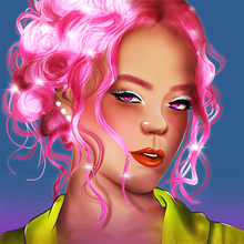 Mi Proyecto del curso: Retratos digitales de fantasía con Photosho/ CHICA LATINA. Projekt z dziedziny Trad, c, jna ilustracja,  R, sunek, Ilustracja c, frowa, Portret, R, sunek c, frow, Malarstwo c i frowe użytkownika kathyuska Viña - 03.04.2021