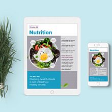 Nutrition and Health for Teens. Editorial Design, and Graphic Design project by kim kovalick - 02.24.2019