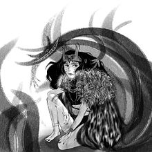 Umbrae . Traditional illustration, Digital Illustration, Portrait Drawing, Digital Drawing, and Drawing project by Giorgia - 06.07.2021