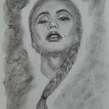 My project in Artistic Charcoal Portraiture: Creating Atmosphere course. Traditional illustration, Fine Arts, Drawing, Portrait Drawing, Realistic Drawing, and Artistic Drawing project by Bernhard Friedrich Schlee - 06.09.2021