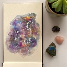 Watercolour Galaxy . Ilustrasi tradisional, Lukisan, Dan Lukisan Cat Air proyek oleh Victoria Teasdale - 06.04.2021