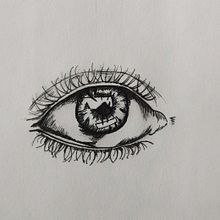 Ink Eye. Traditional illustration, Realistic Drawing & Ink Illustration project by Cassie Anderson - 06.09.2021