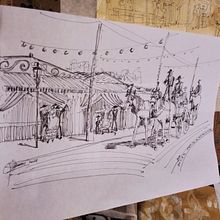 Mi Proyecto del curso: Paisajes urbanos en acuarela. Projekt z dziedziny  Sztuki piękne, Malowanie akwarelą,  R, sunek architektoniczn, Trad, c i jna ilustracja użytkownika María Fernanda Ferrari - 10.06.2021