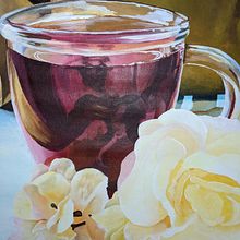 Tea. Projekt z dziedziny  Malarstwo użytkownika Krisstina Orbea - 05.04.2019