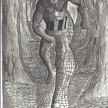 Mi Proyecto del curso: Ilustración para cómics: anatomía de un superhéroe Ein Projekt aus dem Bereich Traditionelle Illustration, Design von Figuren, Comic, Bleistiftzeichnung und Anatomische Zeichnung von CRISTIAN CAMILO RAMOS SUAREZ - 10.06.2021