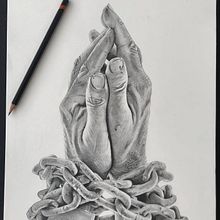Chained hand. Pencil Drawing project by Alfonso CG - 12.15.2020