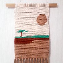Meu projeto do curso: Intarsia crochê: teça suas tapeçarias. Un projet de Décoration, Art textile, DIY , et Crochet de Maica Alves de Souza - 10.06.2021