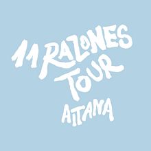 Rediseño cartel - 11 Razones Tour - AITANA. Design, and Music project by Marta Pitarch - 06.01.2021