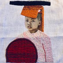 My project in Photo Embroidery on Fabric course . Fotografi, Bordir, DIY, Kolase, Kerajinan Kertas, Dan Pencetakan proyek oleh Gerti Wouters - 06.10.2020