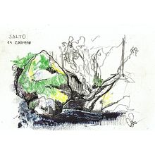 Viaje al Sur 2019 - Patagonia. Ilustração tradicional, e Esboçado projeto de Martina Rocca - 11.06.2021