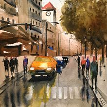 My project in Urban Landscapes in Watercolor course. Un progetto di Belle arti, Pittura ad acquerello e Illustrazione architettonica di Dana Doubravka Mikulcová - 11.06.2021