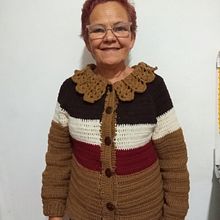 Meu projeto do curso:  Top-down: roupas de crochê sem costura. Un projet de St, lisme, Art textile, DIY , et Crochet de teka_ray - 11.06.2021