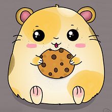 hamster kawaii. Traditional illustration project by Laura Guerrero Baltasar - 06.11.2021