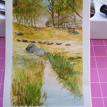 Mi Proyecto del curso: Paisajes naturales en acuarela. Fine Arts, Painting, and Watercolor Painting project by lilyhualqui - 06.10.2021