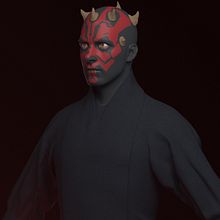 Darth Maul BattleFront2 . WIP. 3D, Film, Video, TV, Design, Character Design, Costume Design, Photograph, Post-production, Film, VFX, Infographics, Rigging, 3D Animation, 3D Modeling, 3D Character Design, and 3D Design project by Jorge Cerrada Sánchez - 06.11.2021