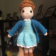 Crochet Doll: Sasha . % ysagohh tarafından hazırlanan Sanat ve El Sanatları, O, uncak Tasarımı, El, af Sanatları, Ve Tığ işi projesi - 06.12.2021