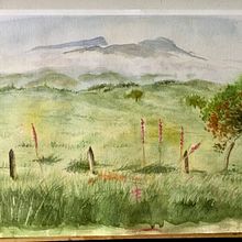 Piton des neiges, ile de la Reunion. Watercolor Painting project by luco_spincer - 06.12.2021