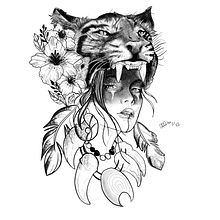 Meu projeto do curso: Desenho e ilustração digital de tatuagens com o Procreate. Un proyecto de Ilustración tradicional, Diseño gráfico, Ilustración digital, Diseño de tatuajes y Dibujo digital de cleversonquites - 12.06.2021