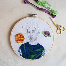 UN CHICO QUE INSPIRA . Embroider, and Fiber Arts project by Elizabeth Maya - 06.13.2021