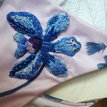Apliques florales para vestido de baño. Painting, Fashion Design, Embroider, DIY, Upc, and cling project by Silvana Lg - 06.07.2021