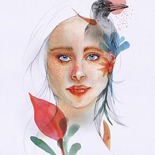 My project in Illustrated Portrait in Watercolor course. Traditional illustration, Fine Arts, Painting, Drawing, Watercolor Painting, Portrait Drawing, and Artistic Drawing project by Nina Carter - 06.12.2021