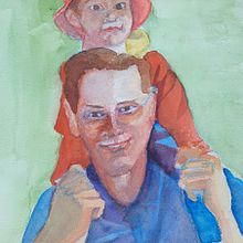 My project in Artistic Portrait with Watercolors course. Fine Arts, Painting, Watercolor Painting, and Portrait Drawing project by Didier Van Impe - 06.13.2021