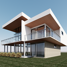 Mi Proyecto del curso: Diseño y modelado arquitectónico 3D con Revit. Un proyecto de 3D, Arquitectura, Arquitectura interior, Modelado 3D, Arquitectura digital y Visualización arquitectónica de Luísa Cavalcanti de Melo Novaes - 27.05.2021