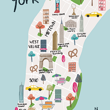 Mi Proyecto del curso: Creación de mapas ilustrados: refleja la esencia de la ciudad. Projekt z dziedziny Trad, c, jna ilustracja, Infografika,  R, sunek, Ilustracja c, frowa,  R, sunek art, st, czn, Malarstwo c i frowe użytkownika Maria Jose Roman - 14.06.2021