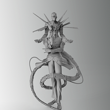 Kakyoin fanart. 3D, Character Design, Sculpture, 3D Modeling, 3D Character Design, 3D Design, Art To, s, and Manga project by Mario Arias Mena - 06.14.2021