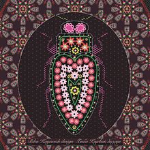 The Love Bug . Traditional illustration, Pattern Design, Vector Illustration, and Printing project by Biba Kayewich - 06.11.2021